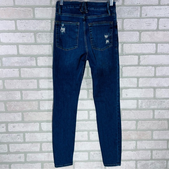 Good American Good Waist High Rise Skinny Jeans in Blue 195 Size 4/27 - Picture 4 of 8